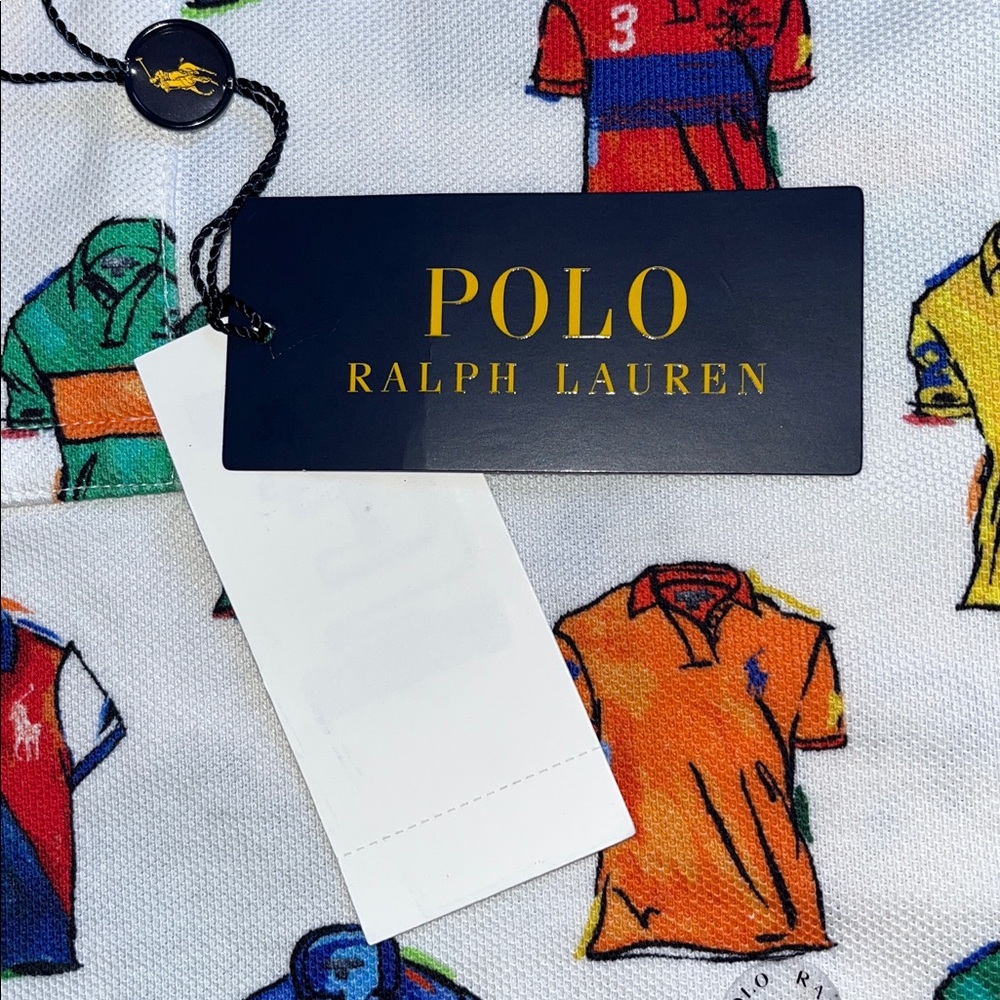 2XLT Polo Ralph Lauren Printed Shirt Cotton Bright Multicolor Mens 2XL Tall $168 - Picture 11 of 12